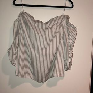 1. state striped off the shoulder top.  3/4 sleeve